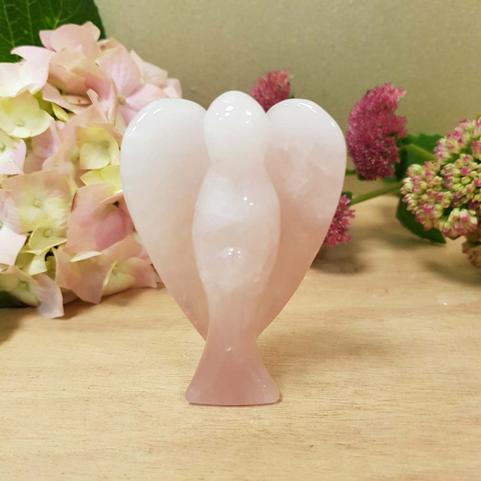 Rose Quartz Angel (approx 8x5x2cm)