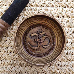 Singing Bowl with Om Symbol