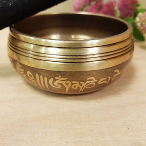 Singing Bowl with Om Symbol