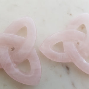 Rose Quartz Triquetra