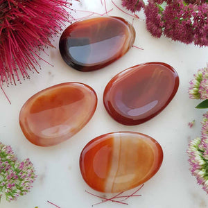 Red Agate Worry Stone