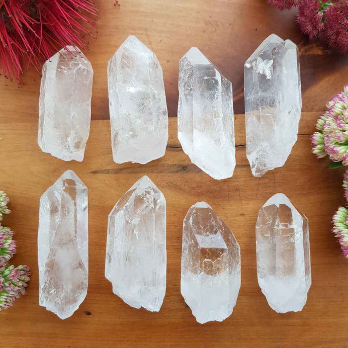 Clear Quartz Natural Point (assorted. approx. 5-6x2-2.5cm)