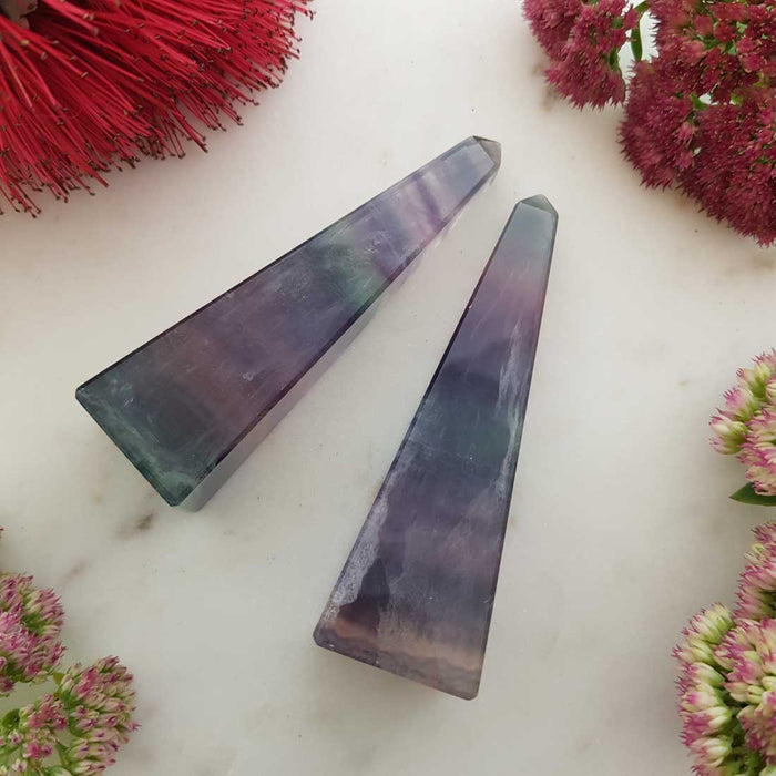 Rainbow Fluorite Obelisk (assorted. approx. 12-12.2x4-4.2cm)