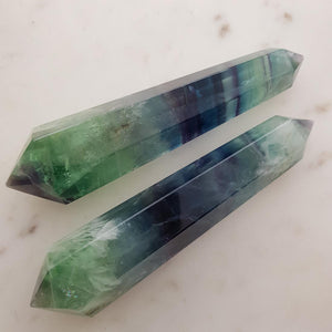 Rainbow Fluorite Double Terminated Wand