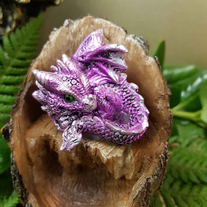Purple Dragon on LED Wood