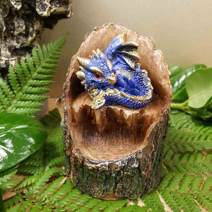 Blue Dragon on LED Wood