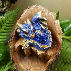 Blue Dragon on LED Wood