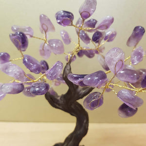 Amethyst Tree on Amethyst Cluster