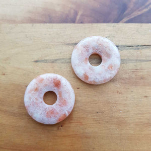 Sunstone Donut Pendant