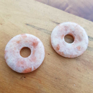 Sunstone Donut Pendant