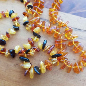 Baltic Amber Polished Chip Necklace