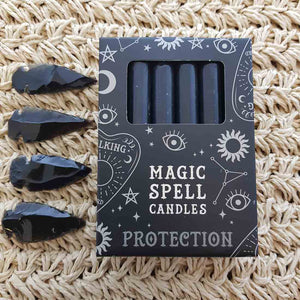 Protection Magic Spell Candles Black