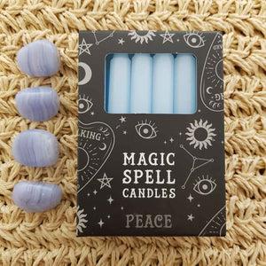 Light Blue Peace Magic Spell Candles