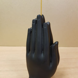 Black Namaste Hands Incense Holder