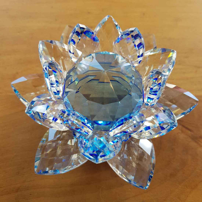 Blue Lotus Crystal (approx. 12x12x6.5cm)