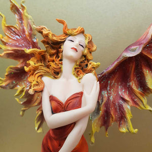 Fire Fairy on Candle Look Pedestal
