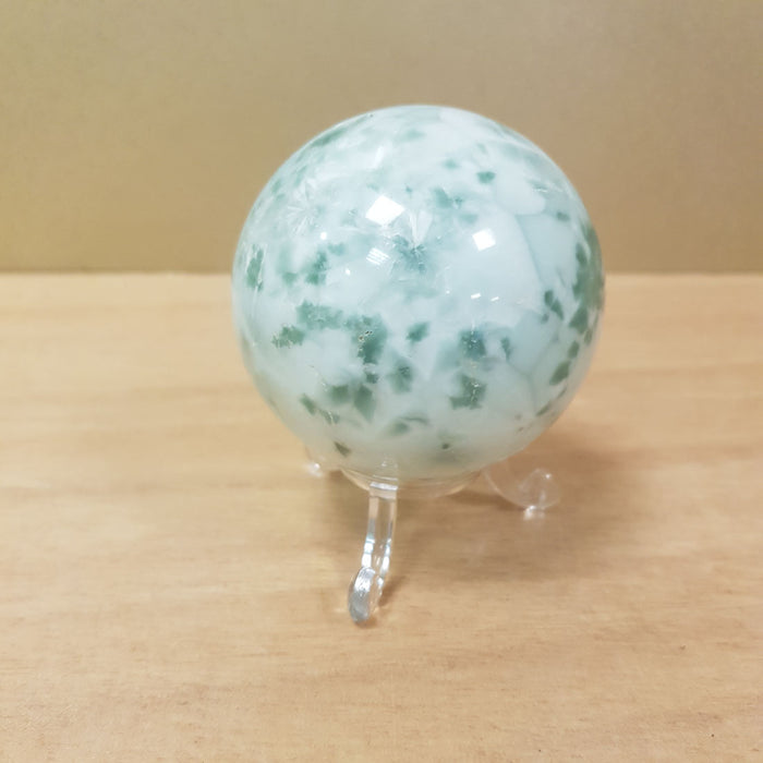 Snowflake Jade Sphere (approx. 6cm diameter)