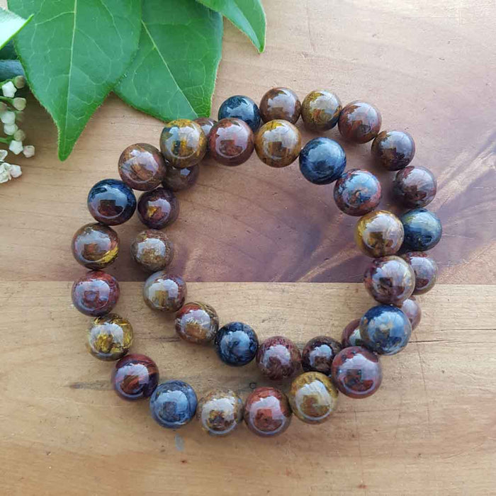 Pietersite Bracelet (approx. 10mm round beads)