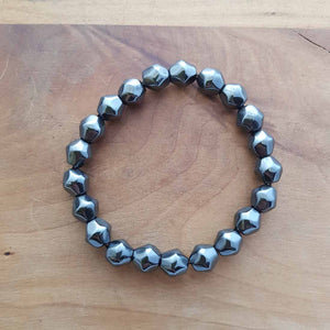 Magnetic Hematite Look Nugget Bracelet