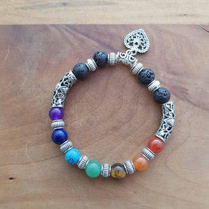 Crystal Mix Bracelet with Charms