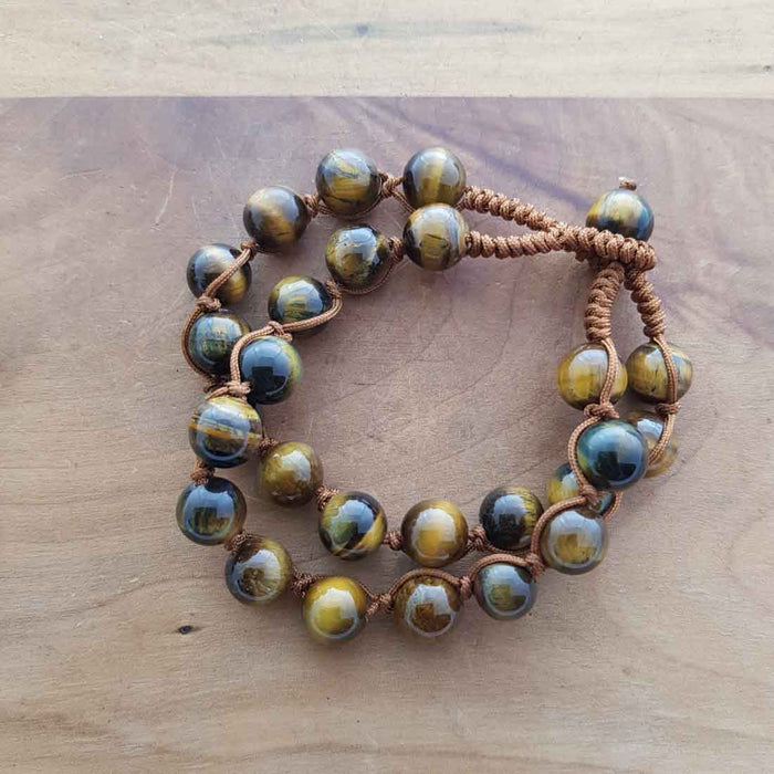 Gold Tiger's Eye Two Strand Bracelet (assorted)