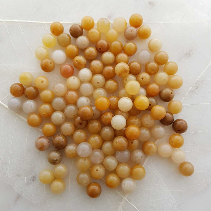 Yellow Aventurine Bead (assorted. round. approx. 8mm)