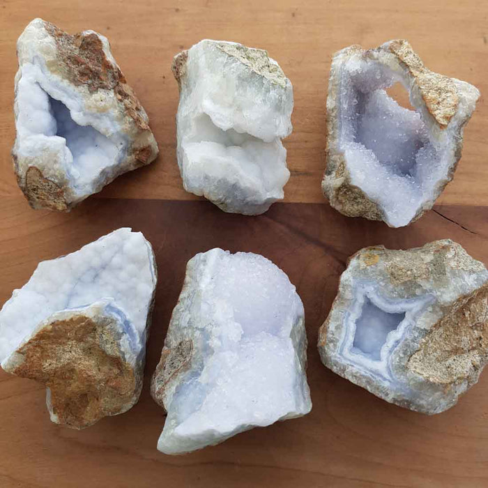 Blue Lace Agate Geode/Cluster (assorted. approx. 6.1-9.6x4.6-6cm)