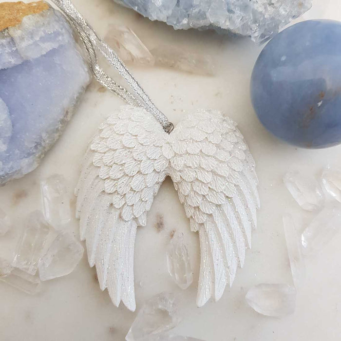 Angel Wings Hanging Ornament (approx. 7x6.5cm)