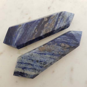 Sodalite Double Terminated Polished Point