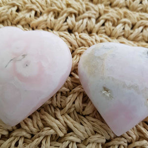 Mangano Calcite Heart from Peru