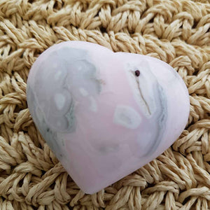 Mangano Calcite Heart from Peru