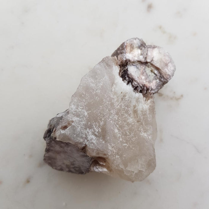 Lepidolite & Quartz Specimen (3.5x8x5cm)