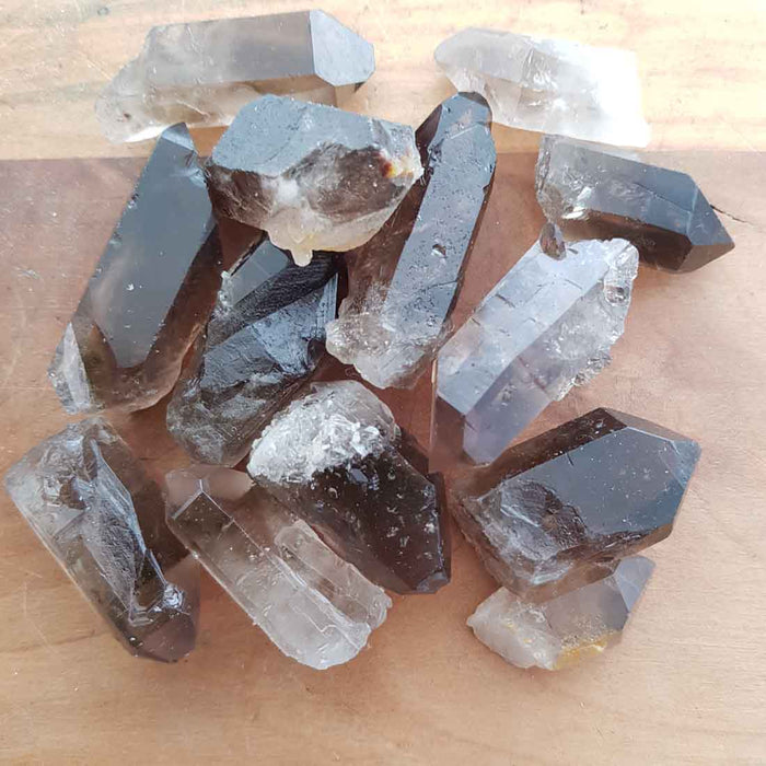 Smoky Quartz Natural Point (assort. approx. 3-4x2cmish)