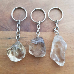 Natural Citrine Keyring