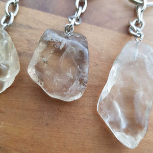 Natural Citrine Keyring