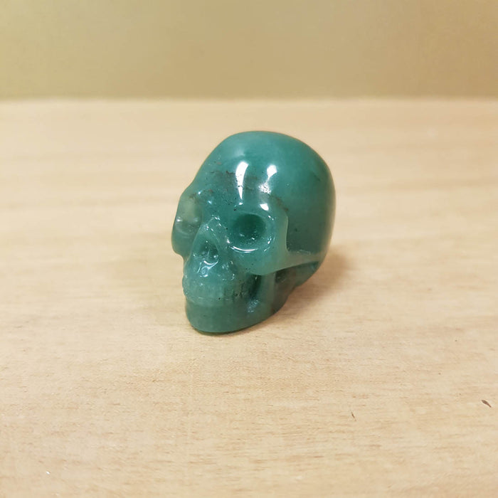 Green Aventurine Skull (approx. 3x2.5x4cm)