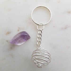 Spiral Cage Keyring