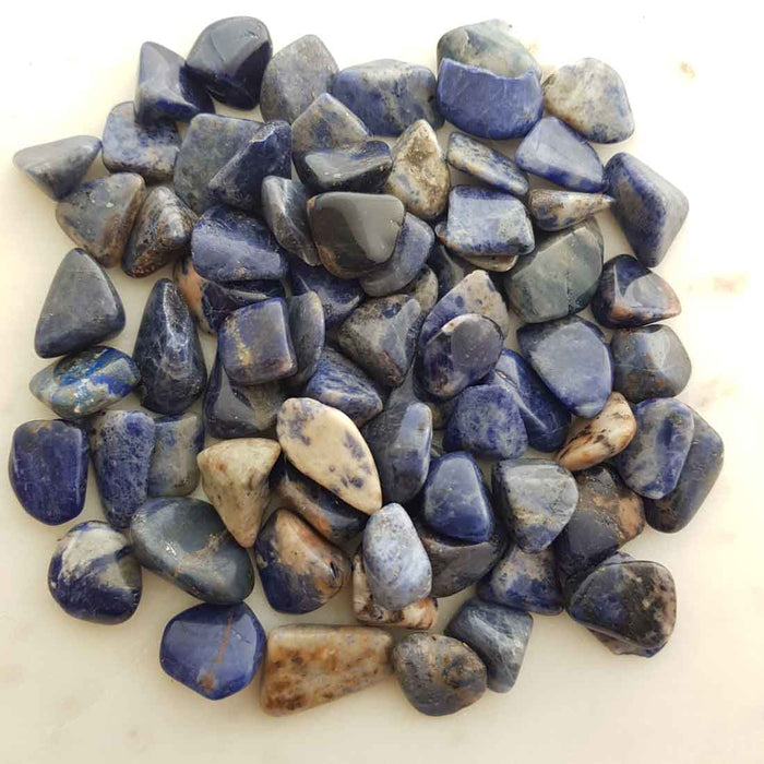 Sodalite Tumble. (smallish assorted)