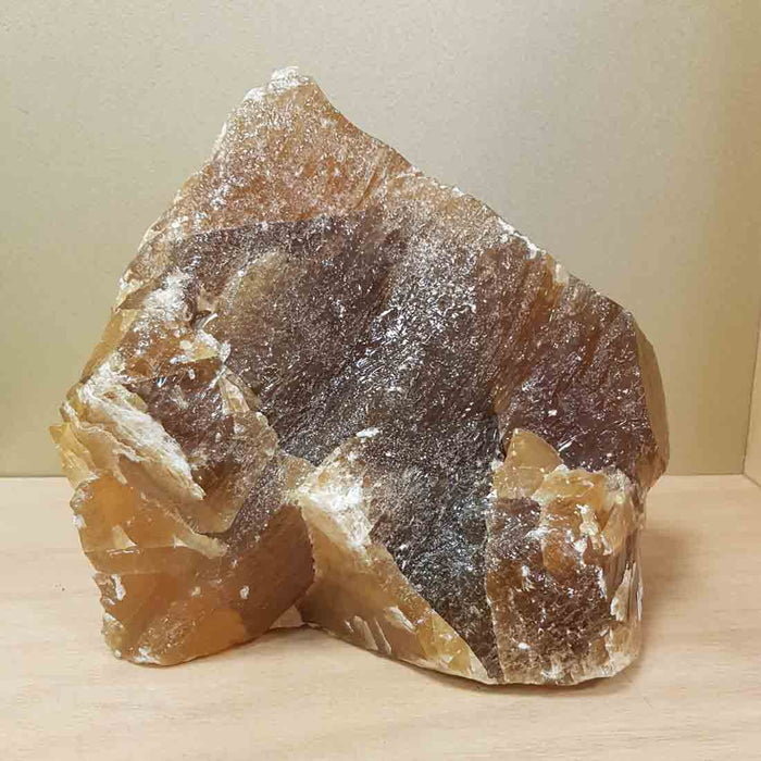 Honey Calcite Rough Rock (approx. 22x25x14cm)