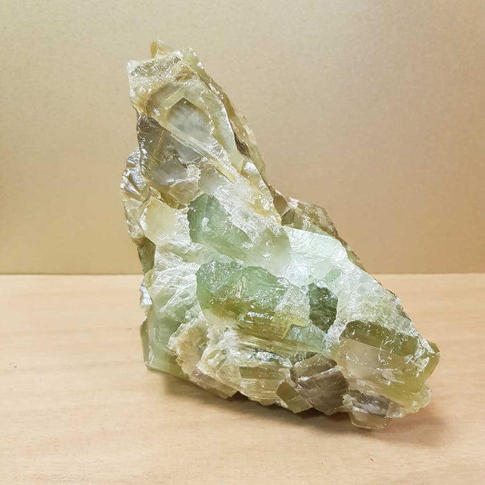 Green Calcite Rough Rock (approx. 16x17x9cm)