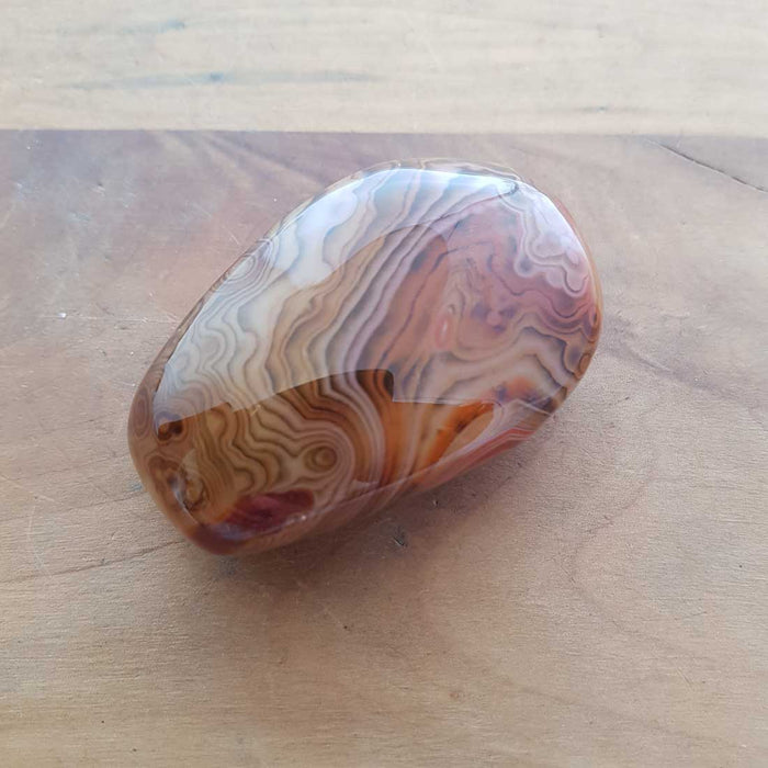 Agate Palm Stone from Madagascar (assorted. heat treated. approx. 6.5x4x3cm)