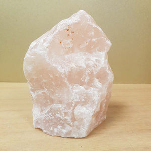 Rose Quartz Rough Rock with Cut Base