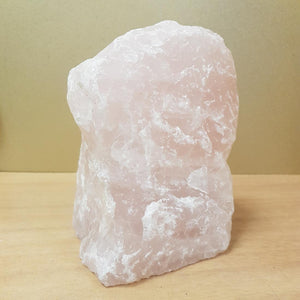 Rose Quartz Rough Rock with Cut Base