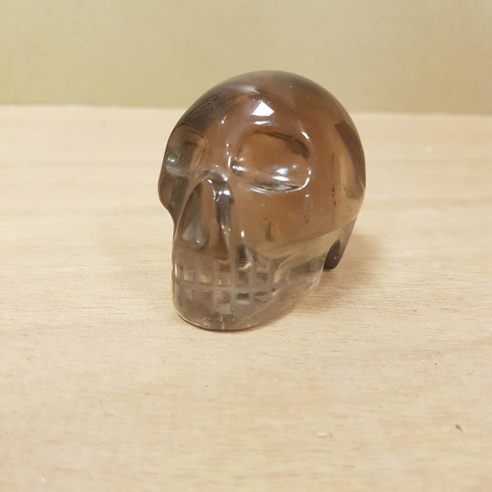 Smokey Quartz Skull (approx. 4.5x3.5x5.5cm)