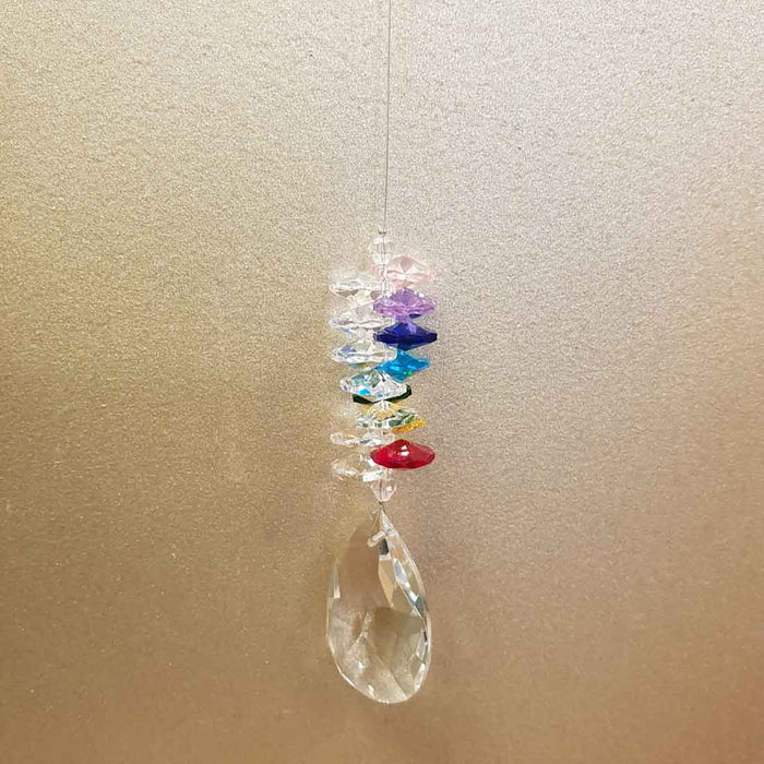 Colourful Hanging Sundrop Crystal Cluster (approx. 50mm)