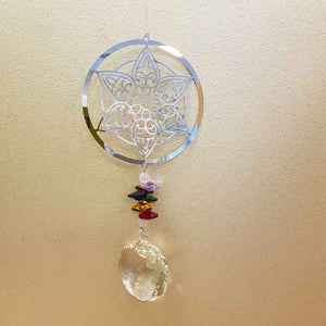 Mandala Metal & Hanging Prism
