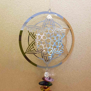 Mandala Metal & Hanging Prism