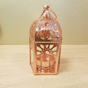 Rose Gold Mini Lantern Moroccan Inspired