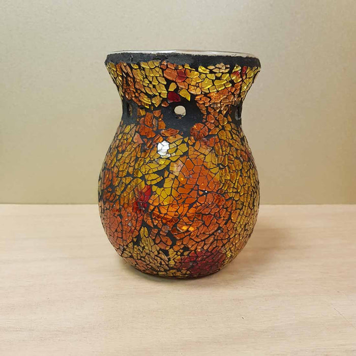 Amber Turkish Mosaic Oil Burner (approx. 11x13.5cm)