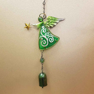 Green Angel Bell Wind Chime